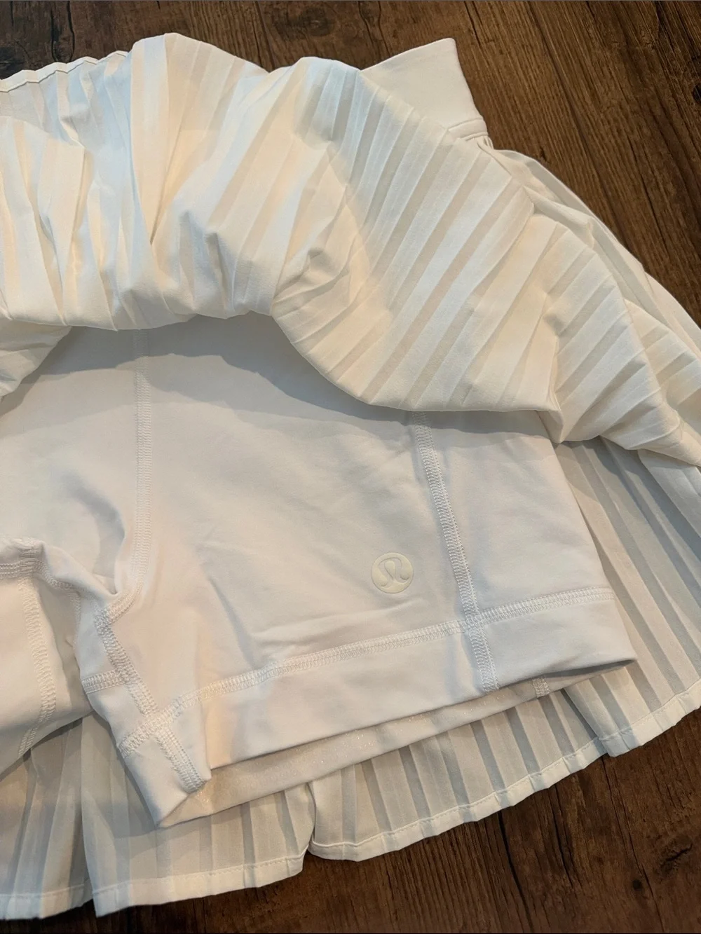RePleat Hight Rise White Pleated Mini Skirt